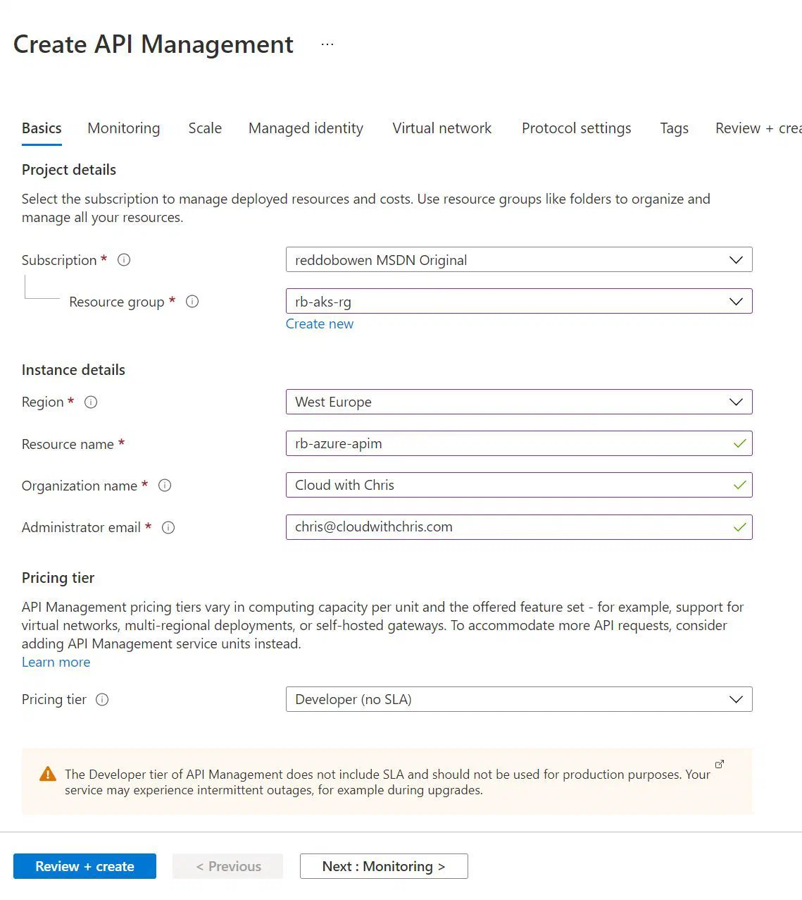 Screenshot showing the App Service Kubernetes environment resource in the Azure Portal