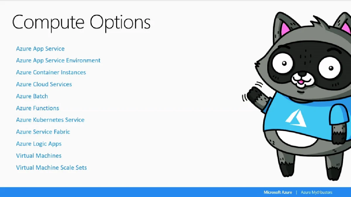 Azure Mythbusters: I can choose any Azure Compute Service to solve any problem!