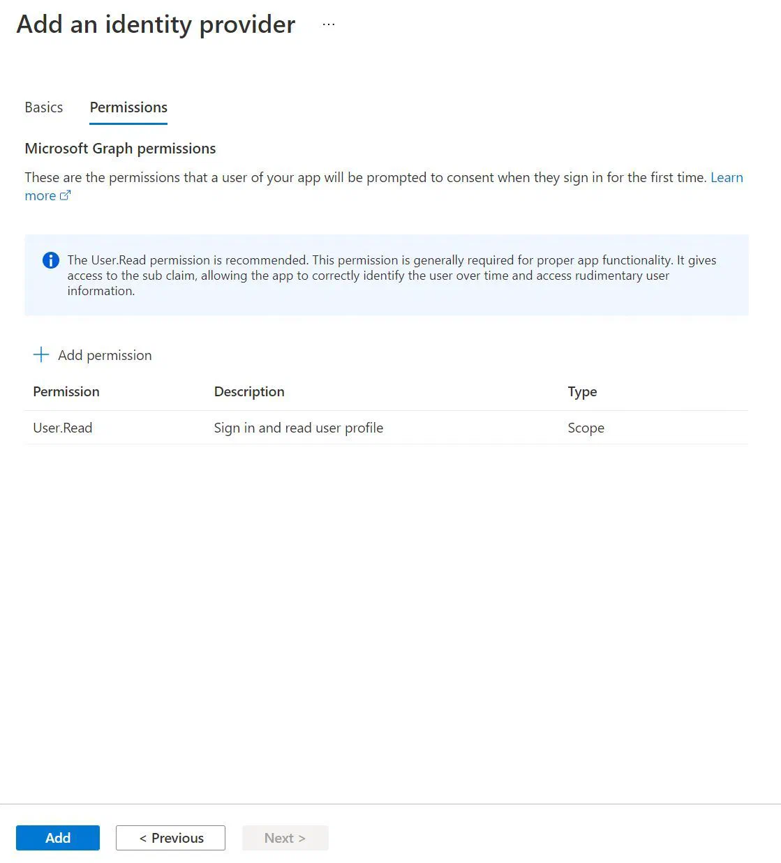 Screenshot showing the App Easy Auth configuration settings that I used, as explained above Screenshot showing the App Easy Auth configuration settings that I used, as explained above