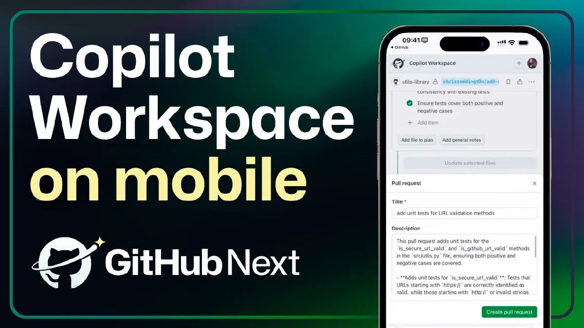 Code from your phone with Github Copilot Workspace